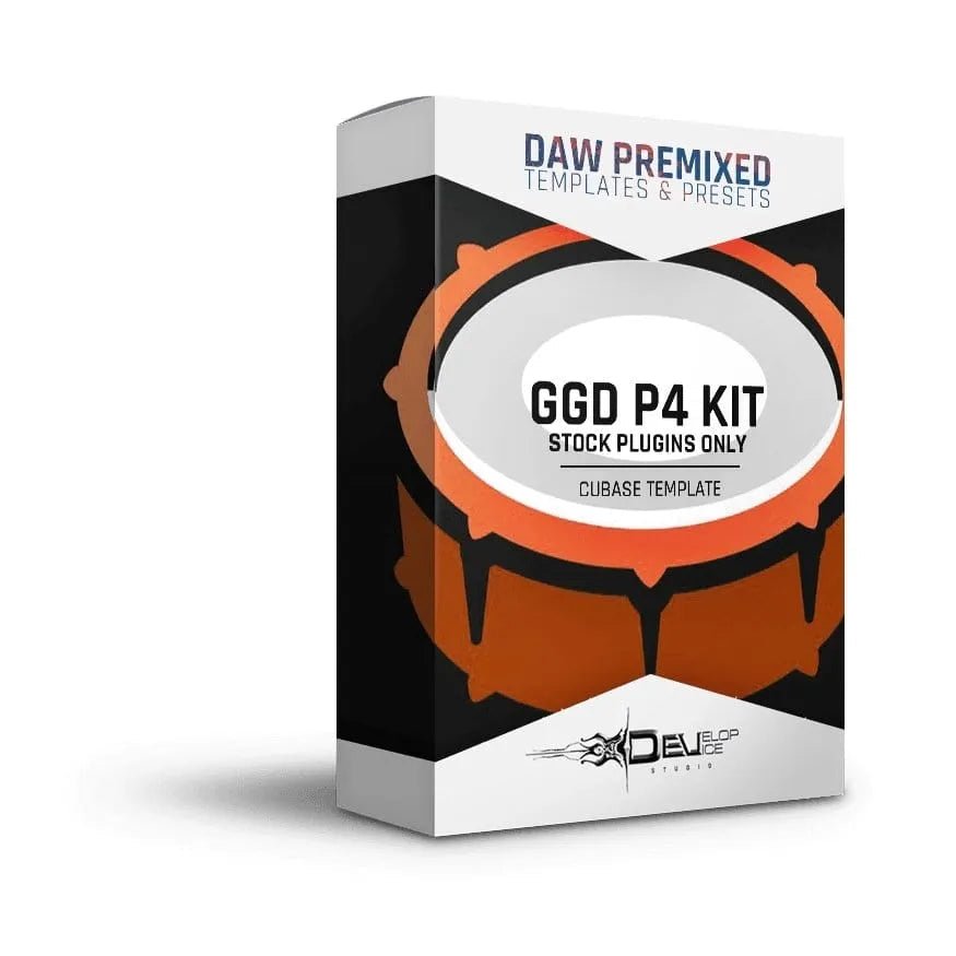 GGD P4 Kit Template for Cubase - Cubase Premixed Template - Develop Device Studio