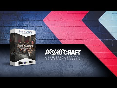 Hybrid Metal Drums: Superior Drummer 3 Preset - Sound Demo Video