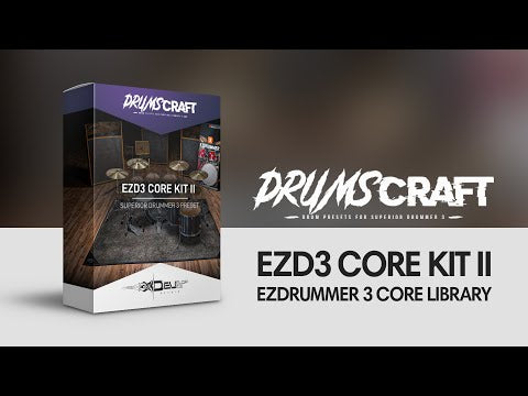 EZd3 CORE Kit II: Superior Drummer 3 Preset - Sound Demo Video