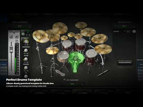 Perfect Drums Studio One Multi-Out Template - Sound Demo Video