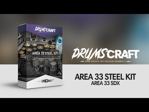 Area 33 Steel Kit: Superior Drummer 3 Preset - Sound Demo Video
