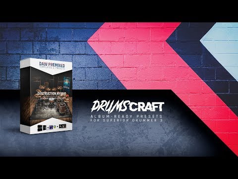 Destruction Hybrid: Superior Drummer 3 Preset - Sound Demo Video