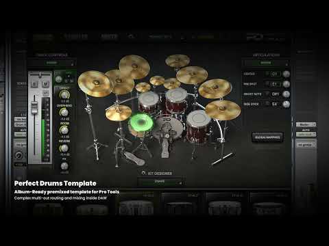 Perfect Drums Pro Tools Multi-Out Template - Sound Demo Video