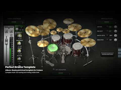 Perfect Drums Cubase Multi-Out Template - Sound Demo Video