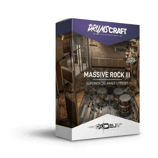 Massive Rock III: Superior Drummer 3 Preset - Superior Drummer 3 Preset - Professional Drum Sound