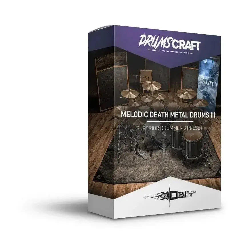 Melodic Death Metal Drums III, Superior Drummer 3 Preset box by Drums Craft.