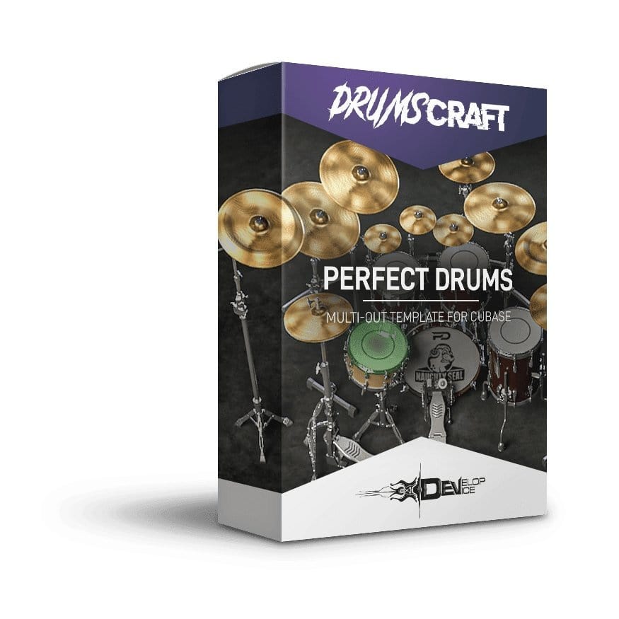 Perfect Drums Cubase Multi-Out Template - Perfect Drums Templates by Develop Device