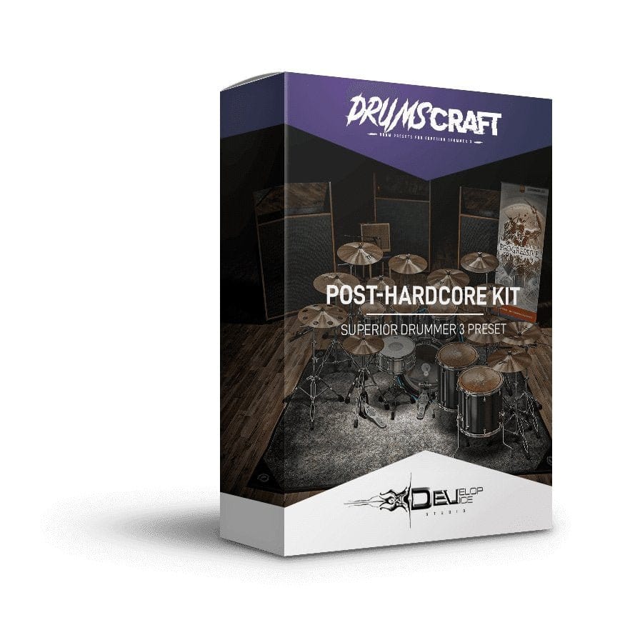 Post-Hardcore Kit - Superior Drummer 3 Presets - Develop Device Studio