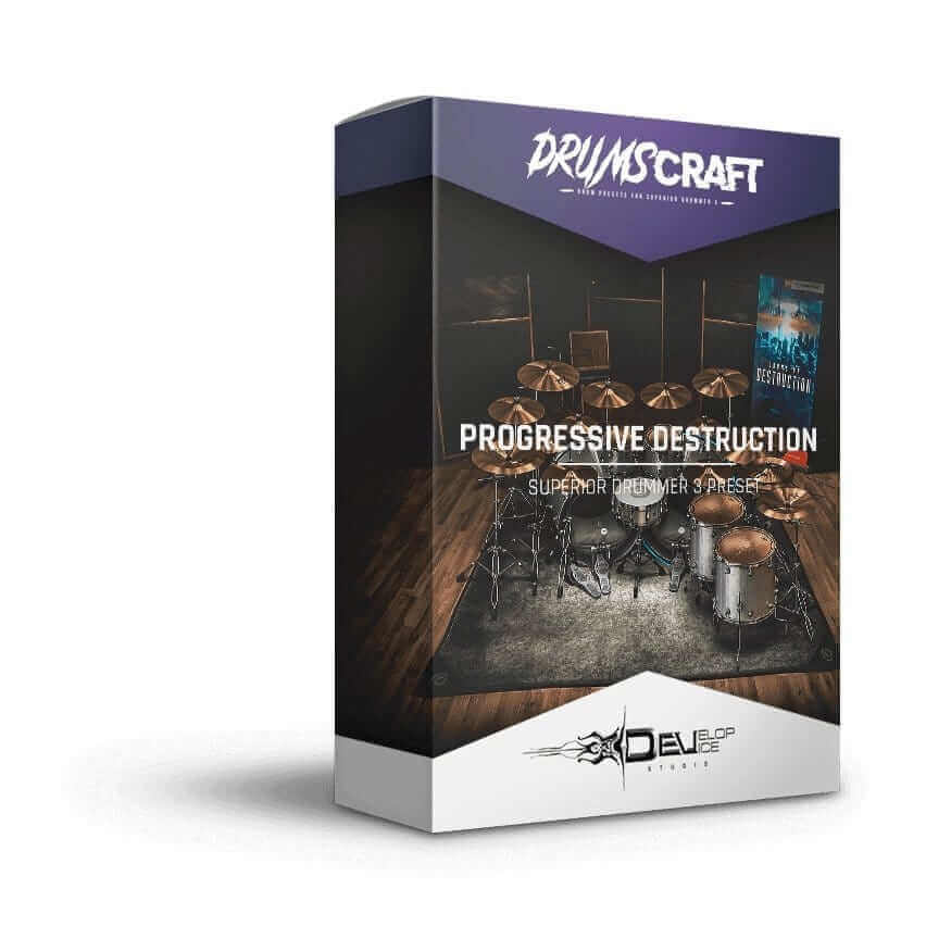 Box of Progressive Destruction Superior Drummer 3 Presets by DrumsCraft.