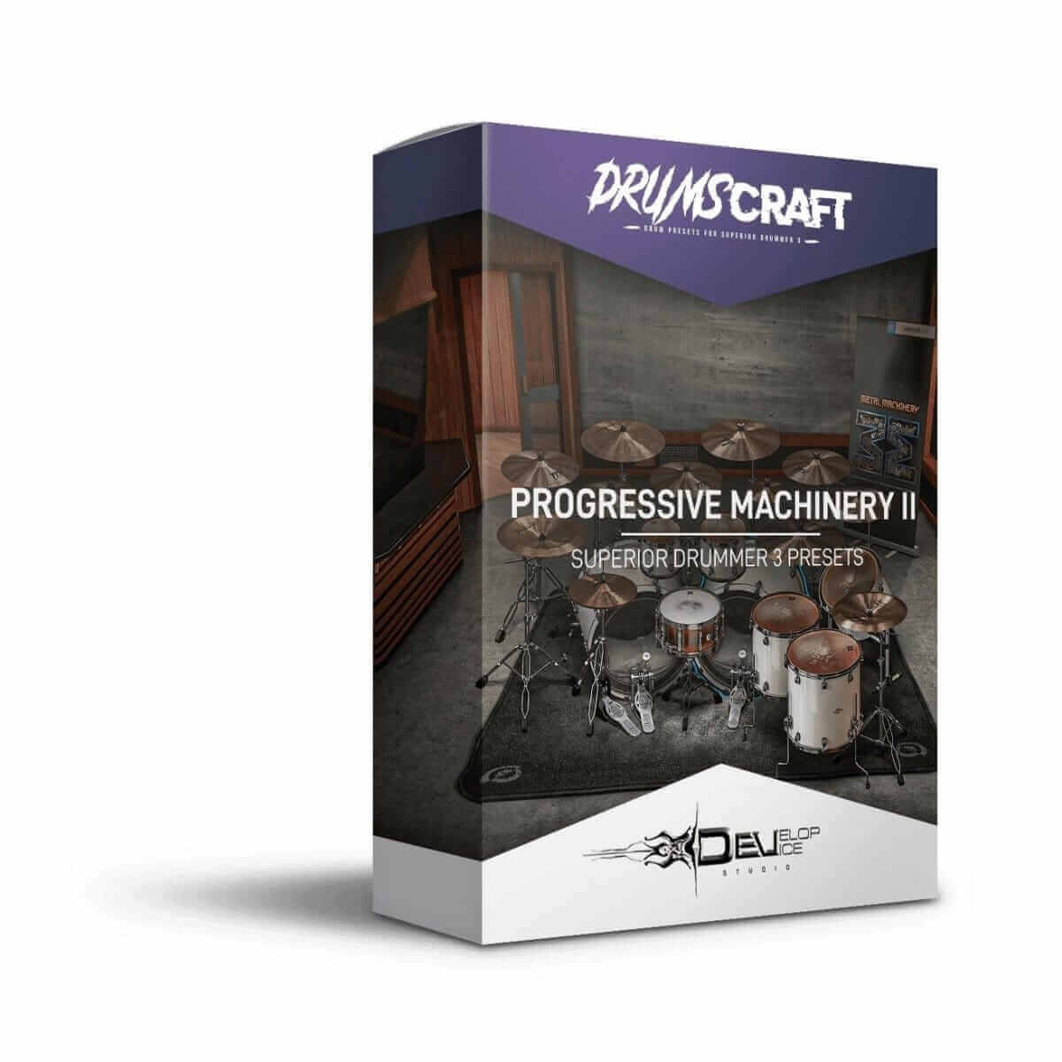 Progressive Machinery II - 2 Presets for Superior Drummer 3 Box Packaging