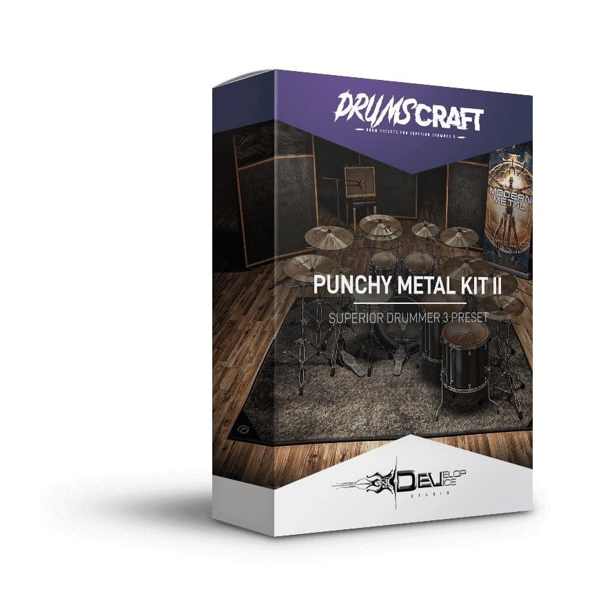 Punchy Metal Kit II - Superior Drummer 3 Presets - Develop Device Studio