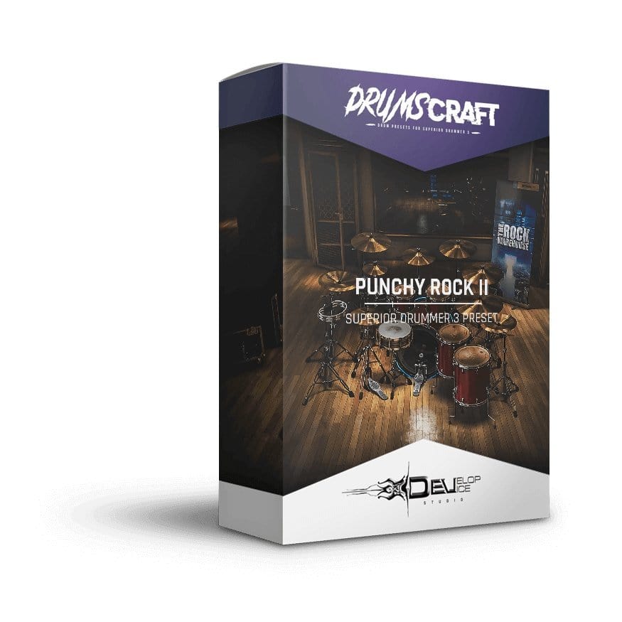 Punchy Rock II - Superior Drummer 3 Presets by Develop Device