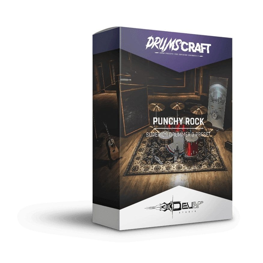Punchy Rock - Superior Drummer 3 Presets - Develop Device Studio