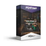 Rock Hybrid Kit packaging featuring drum set and Superior Drummer 3 presets.