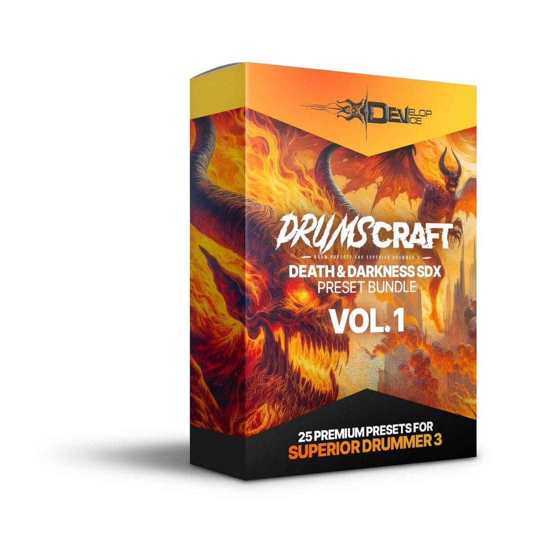 Superior Drummer 3 Death & Darkness SDX Preset Bundle Vol. 1 Box by Develop Device